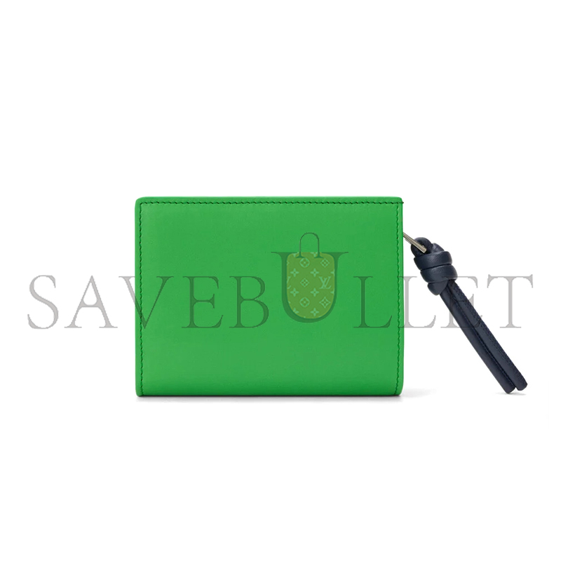 LOEWE KNOT COMPACT WALLET IN SHINY NAPPA CALFSKIN CEM1NCWX01 (11.4*8.5*3cm)